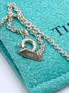 Tiffany & Co Silver 925 Solid Heart Pendant Necklace