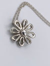 Sold-Tiffany & Co Silver 925 Paloma Picasso Daisy Flower Pendant Necklace