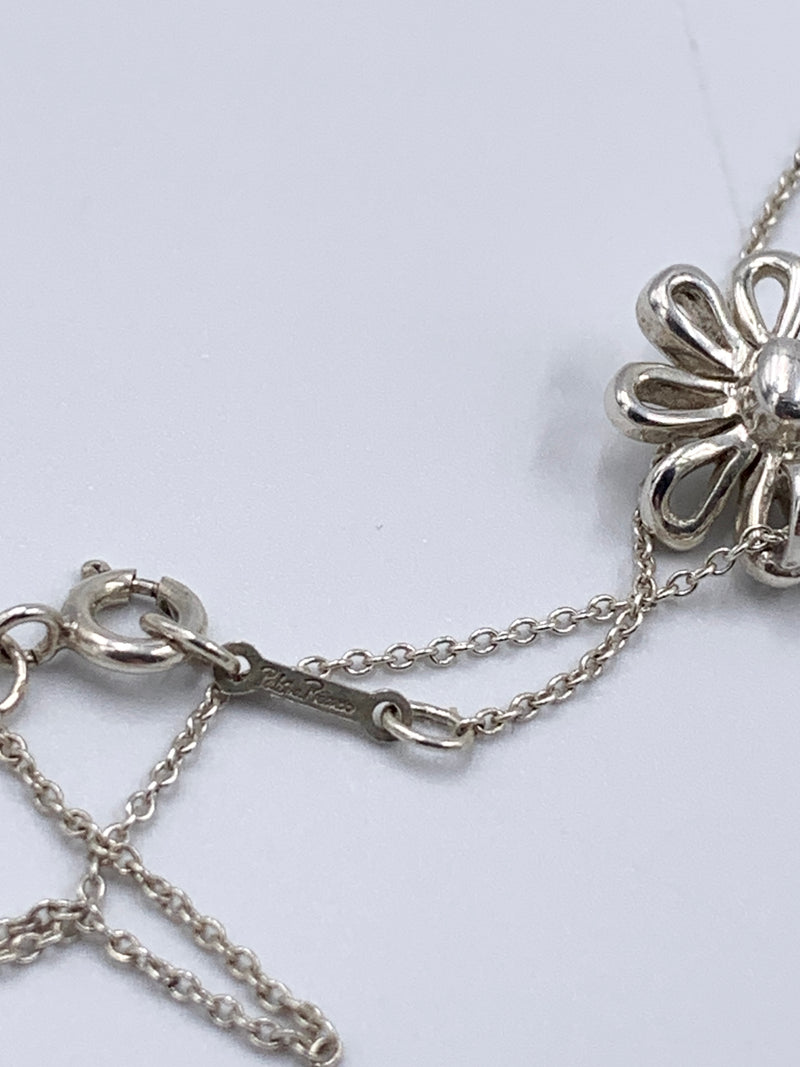 Sold-Tiffany & Co Silver 925 Paloma Picasso Daisy Flower Pendant Necklace
