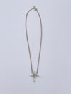 Tiffany & Co 925 Silver Elsa Peretti Medium Size Infinity Cross Pendant Necklace