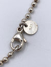 Tiffany & Co 925 Silver Elsa Peretti Medium Size Infinity Cross Pendant Necklace