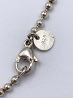 Tiffany & Co 925 Silver Elsa Peretti Medium Size Infinity Cross Pendant Necklace