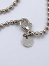 Tiffany & Co 925 Silver Elsa Peretti Medium Size Infinity Cross Pendant Necklace