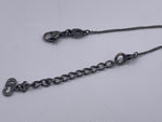 Christian Dior Logo Metallic Black Bracelet