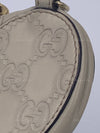 GUCCI GG Logo Monogram Greyish Beige Heart Coin Case