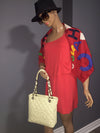 CHANEL Caviar Quilted Petite Shopping Tote Ivory PST