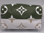Sold-LOUIS VUITTON Giant Monogram Speedy Bandouliere Khaki Green/white/beige/cream beige