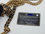 CHANEL Black Caviar Mini Clutch Crossbody Flap Gold Hardware