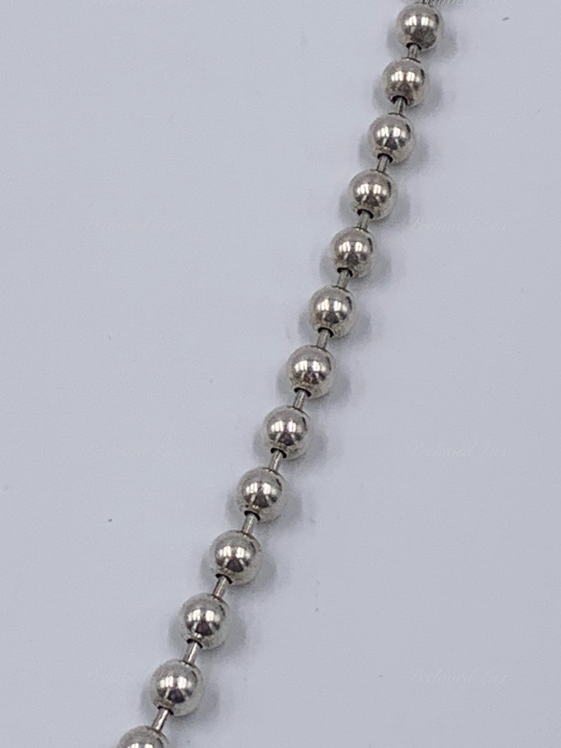 Sold-Gucci 925 Sterling Silver Bead Bracelet