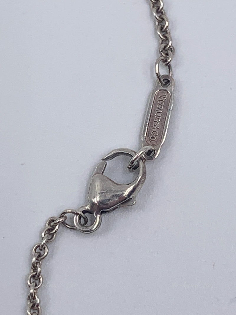 Sold-Tiffany & Co 925 Silver Return to Tiffany Heart Tag with Key Pendant Necklace