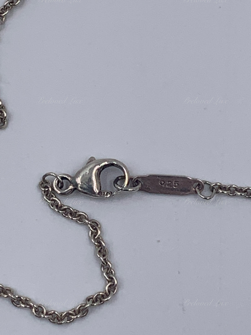 Sold-Tiffany & Co 925 Silver Return to Tiffany Heart Tag with Key Pendant Necklace