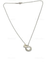 Tiffany & Co 925 Silver Heart and Circle Tag Pendant Necklace