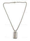 Tiffany & Co 925 Silver Atlas Tag Pendant Necklace