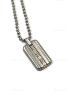 Tiffany & Co 925 Silver Atlas Tag Pendant Necklace