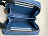 Sold-CHANEL Denim Blue Pearl Crush Mini Vanity Camera Bag in Aged Gold Hardware