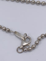 Tiffany & Co 925 Silver Atlas Tag Pendant Necklace