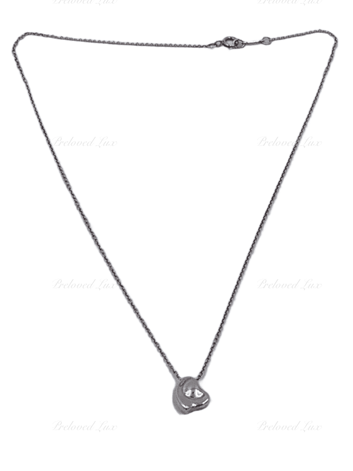 Sold-Tiffany & Co Elsa Peretti Solid Heart Necklace