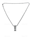 Sold-Tiffany & Co 925 Silver 1837 Oval Ring Pendant Necklace