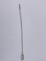 Sold-Tiffany & Co 925 Silver 1837 Oval Ring Pendant Necklace