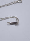 Sold-Tiffany & Co 925 Silver Return to Tiffany Heart Tag Pendant with Double Chain Necklace