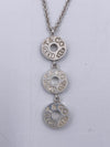 Tiffany & Co 925 Silver 1837 Triple Circle Pendant Necklace