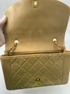 Sold-CHANEL Lambskin Medium Diana Single Chain Single Flap Bag Beige/gold