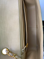 Sold-CHANEL Lambskin Medium Diana Single Chain Single Flap Bag Beige/gold