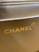 Sold-CHANEL Lambskin Medium Diana Single Chain Single Flap Bag Beige/gold