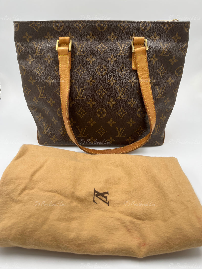 LOUIS VUITTON Monogram Cabas Piano Tote Shoulder Bag