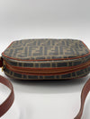 Sold-FENDI Zucca Spalmati Camera Case Tobacco Caramello FF Logo Crossbody Bag