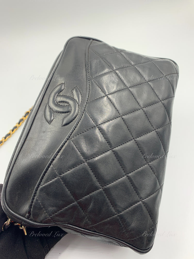 Sold-CHANEL Lambskin Black Camera Bag with Tassel – Preloved Lux