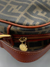 Sold-FENDI Zucca Spalmati Camera Case Tobacco Caramello FF Logo Crossbody Bag