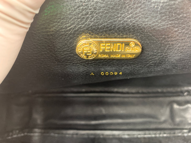 Sold-FENDI Zucca Spalmati Camera Case Tobacco Caramello FF Logo Crossbody Bag