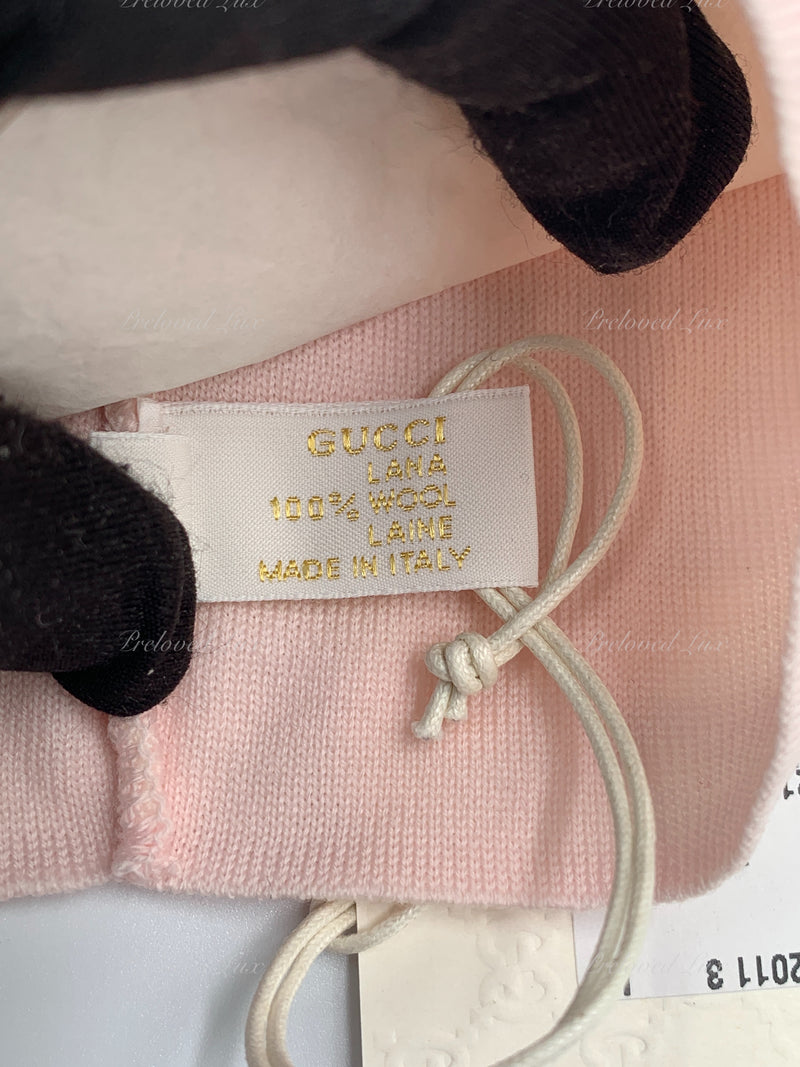 Kids - Gucci Pink Baby Hat Size L