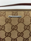 Sold-GUCCI GG Logo Brown Small Handbag