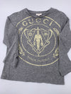 Kids - Gucci Children Long Sleeves Top Grey Size 6