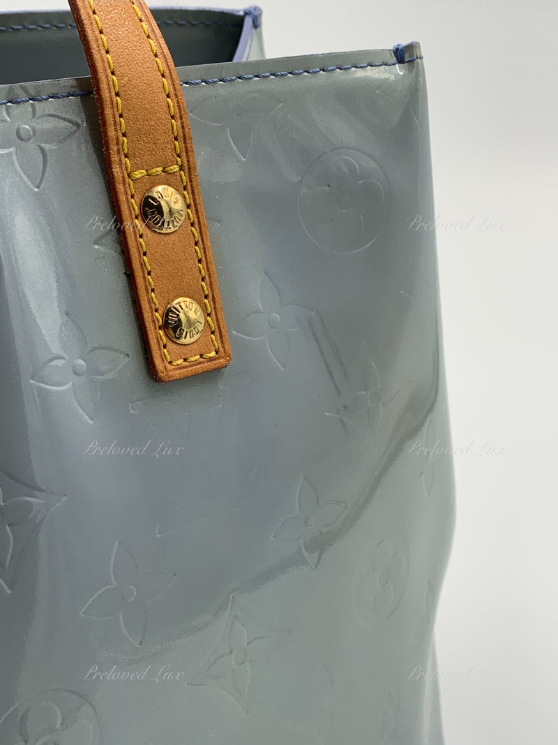 LOUIS VUITTON Baby Blue Vernis Reade PM Bag at 1stDibs