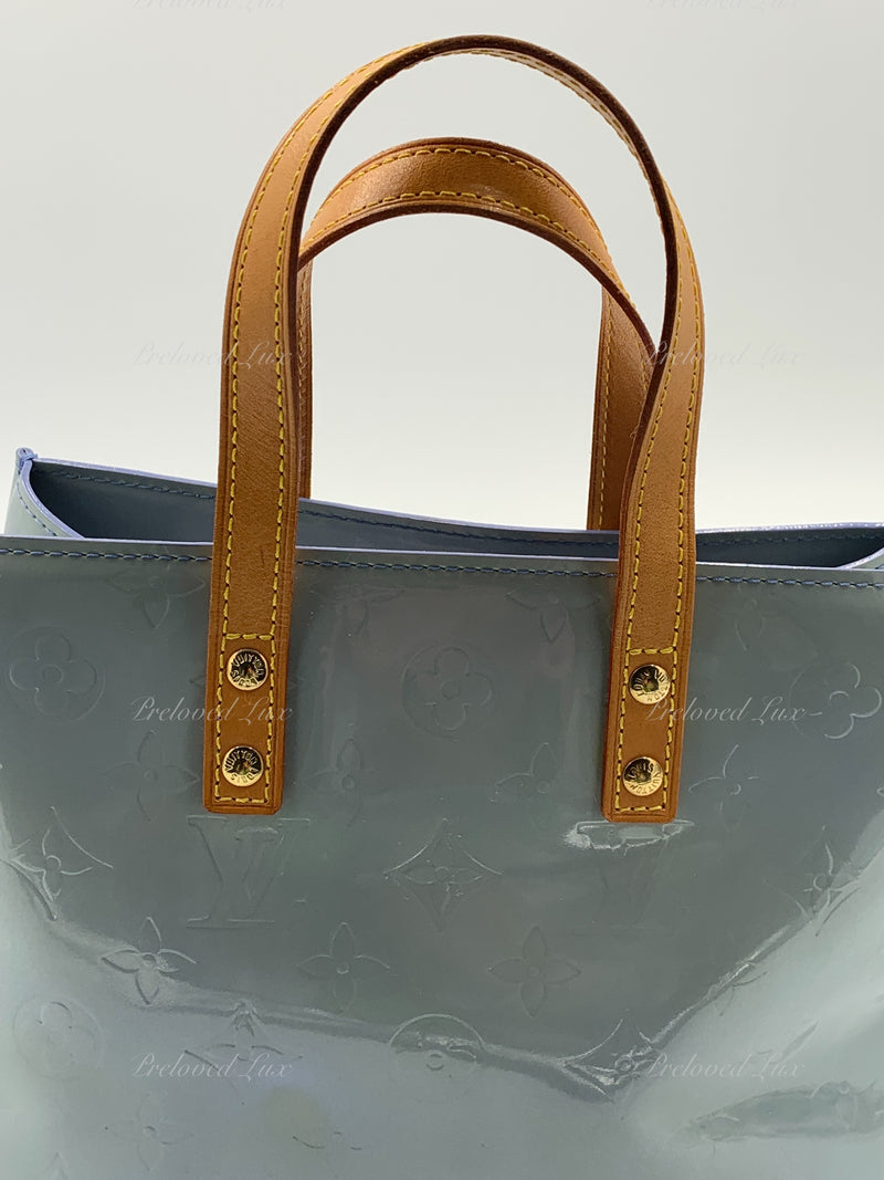 LOUIS VUITTON Baby Blue Vernis Reade PM Bag at 1stDibs