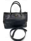 CHANEL Caviar leather Black Cerf Tote Bag with Strap