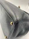 CHANEL Caviar leather Black Cerf Tote Bag with Strap