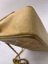 Sold-CHANEL Lambskin Medium Diana Single Chain Single Flap Bag Beige/gold (2)