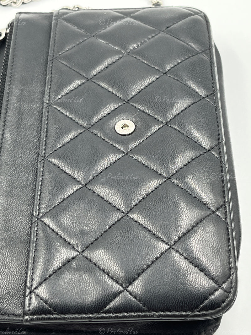 Chanel bag sales silver chain
