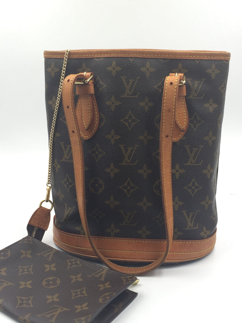 Sold-LOUIS VUITTON Monogram Bucket PM with Pouch M42238 – Preloved Lux