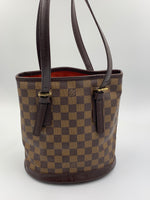 Sold-LOUIS VUITTON Damier Ebene Marais Bucket PM