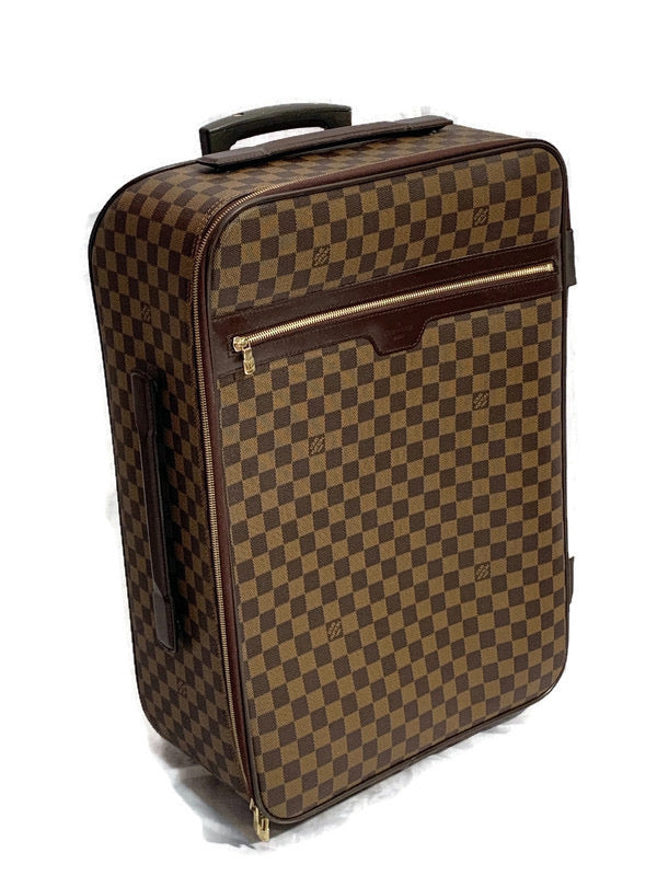 Louis Vuitton Terre Damier Geant Conquerant 55 Pegase Rolling Luggage  CarryOn 2L1117