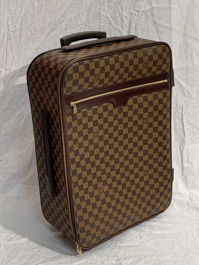 Louis Vuitton Pre-owned Damier Ebène Pégase Légère Soft Suitcase - Brown