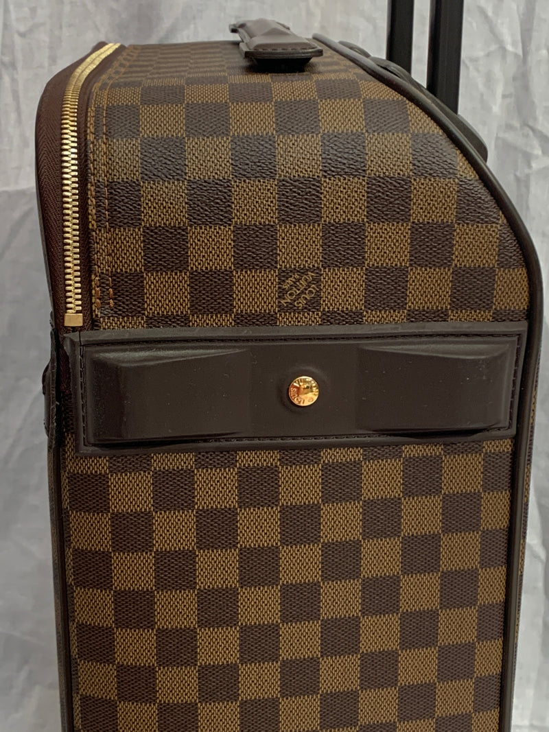 Louis Vuitton Pégase Légère soft suitcase in ebene damier canvas