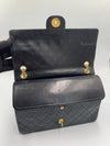 Sold-CHANEL Classic Lambskin Vintage Medium Flap Bag Black / Gold Hardware with Bijoux Chain