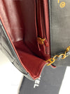 CHANEL Lambskin Vintage Single Chain Single Flap Crossbody Bag Black/gold Diana
