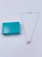 Sold-Tiffany & Co Silver 925 Triple Open Hearts Necklace